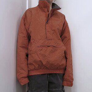 Brooks Orange Padded Fleece Anorak